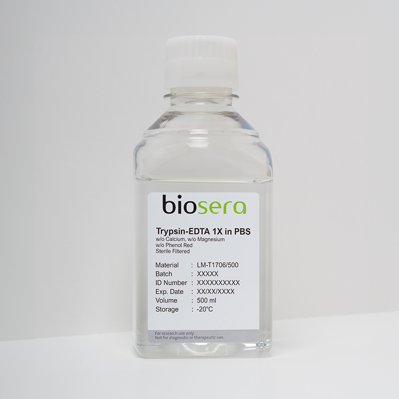 Trypsin-EDTA 1X in PBS w/o Calcium w/o Magnesium w/o Phenol Red